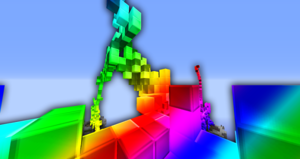 Rainbow Texture Pack Challenge for Minecraft BedWars