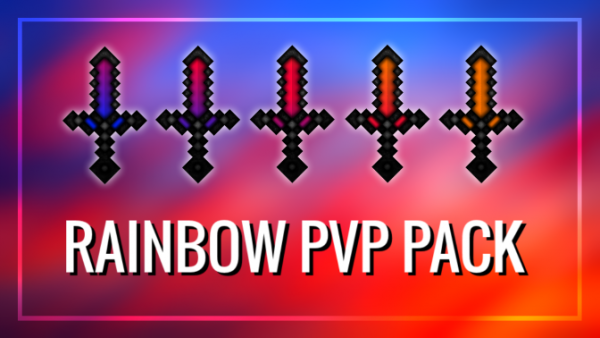 Rainbow PvP Texture Pack Animated 1.11/1.10/1.9/1.8 OFFICIAL DL