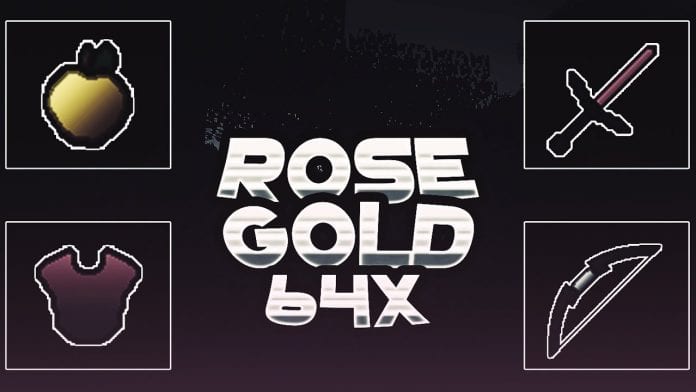 Rose gold (64x) PvP Texture Pack Rose gold 64x PvP Texture Pack