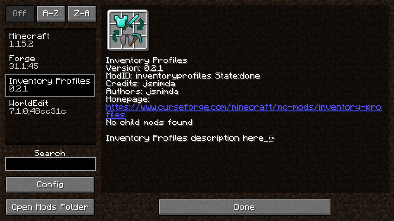 Inventory Profiles 1 16 Minecraft Mod Better Inventory Free Download
