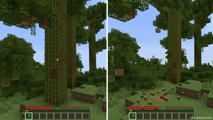 Treecapitator 1.17.1 – Cut Down Trees Instantly 4