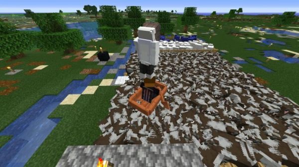 Best Way to Travel in Minecraft! Cow Surfing!