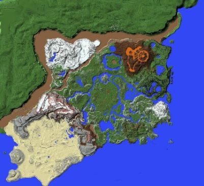 Breath of the Wild Map Recreated in Minecraft - 1