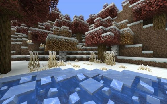 Default Style Winter Resource Pack 1.17 - 1