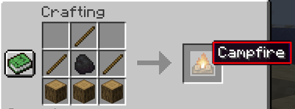 How to Make a campfire in Minecraft - 3